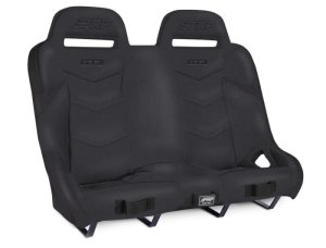 Polaris RZR XP4 Turbo S UTV Rear Suspension Bench Seat - PRP Seats - GT3 - Black - `19-`21